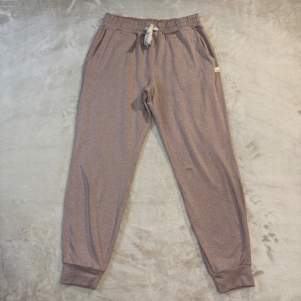 Vuori Womens Performance Joggers Heather Mauve XS Activewear Sweatpants
